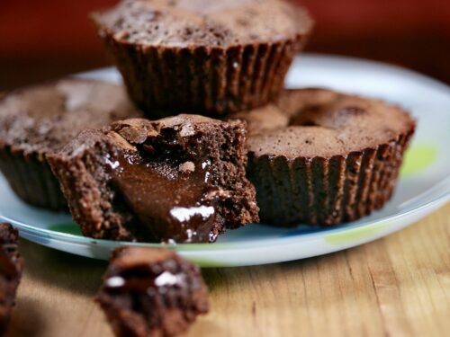 Mini tortino al cioccolato con cuore morbido