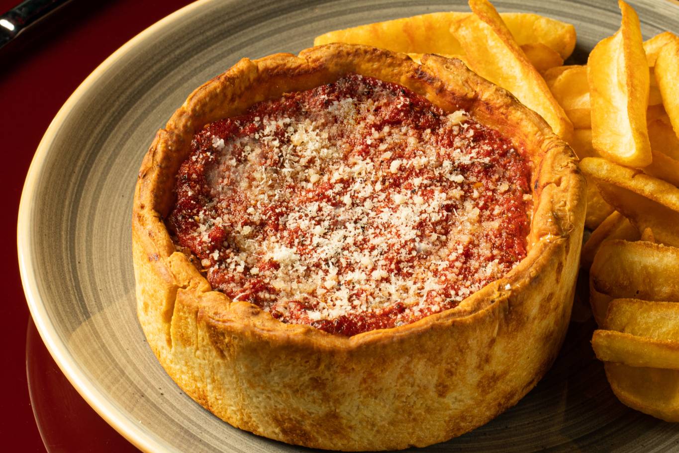 Deep Dish Pizza chicago style hamerica s