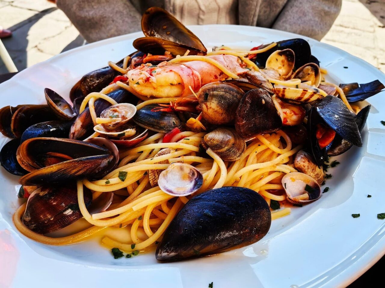 trattorie venezia pontini spaghetti frutti di mare