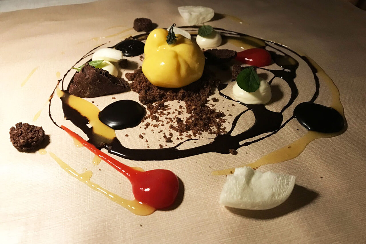ristorante Zaïa dessert Paint