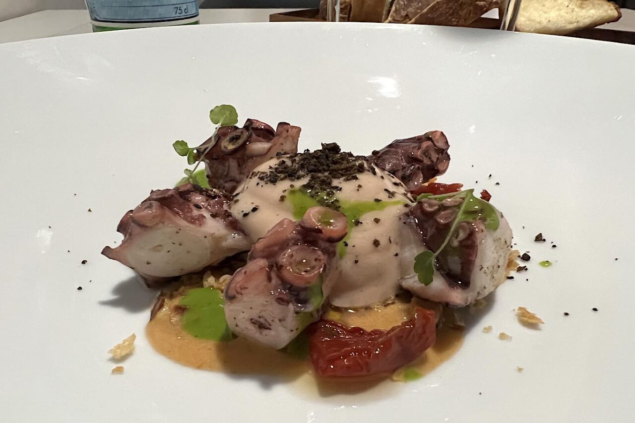 Interesting restaurant Salerno octopus appetizer