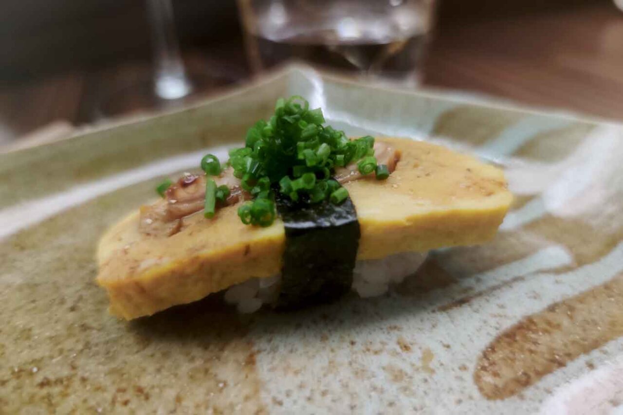 Umaki sushi, anguilla e frittatina ristorante giapponese Kohaku