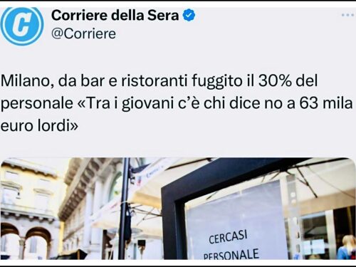 Lavoro nei ristoranti di Milano