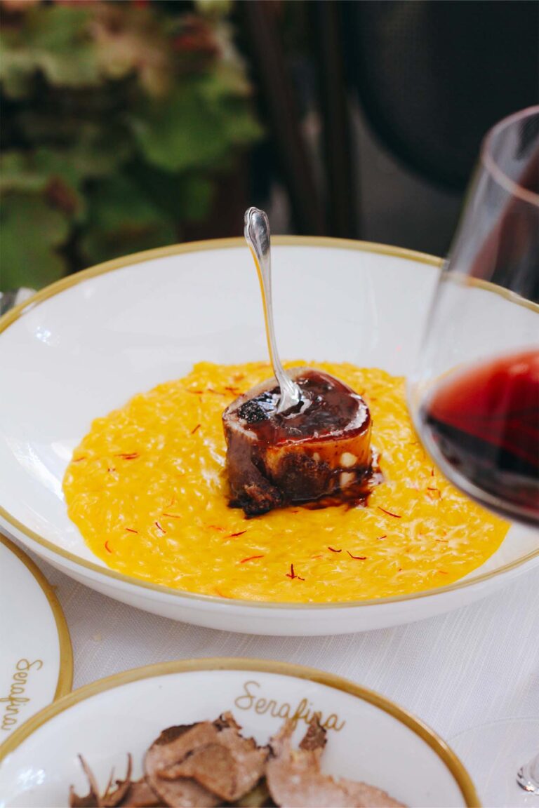 La ricetta del Risotto alla Milanese dell&amp;#39;Osteria Serafina a Milano