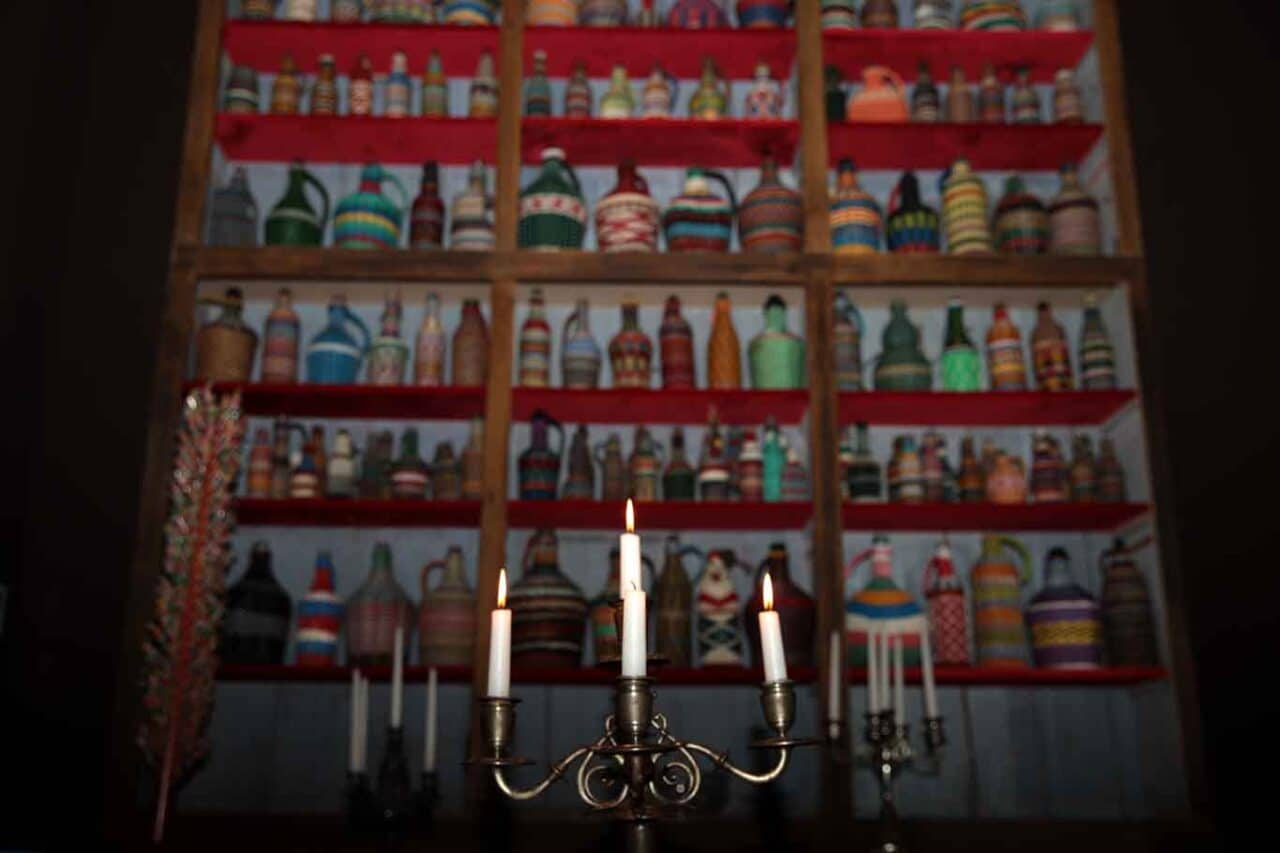 El porteno gourmet  ristorante argentino parete di bottiglie