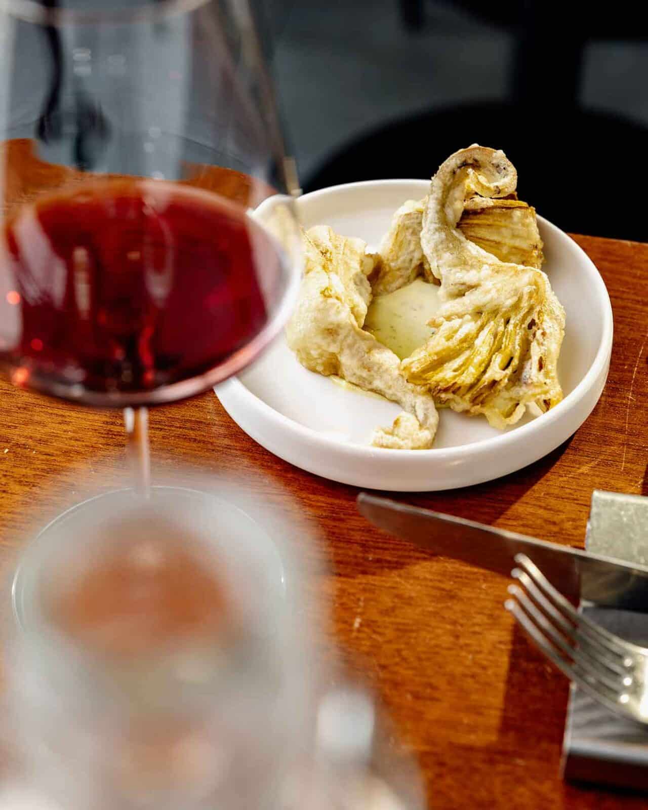 carciofi fritti al Baratie di Milano