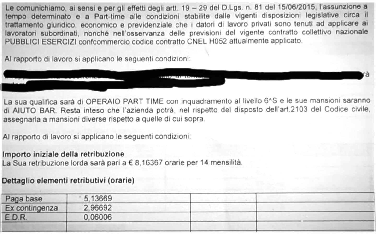 Mille euro al mese full time