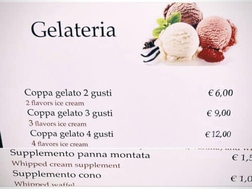 Prezzo gelato copertina