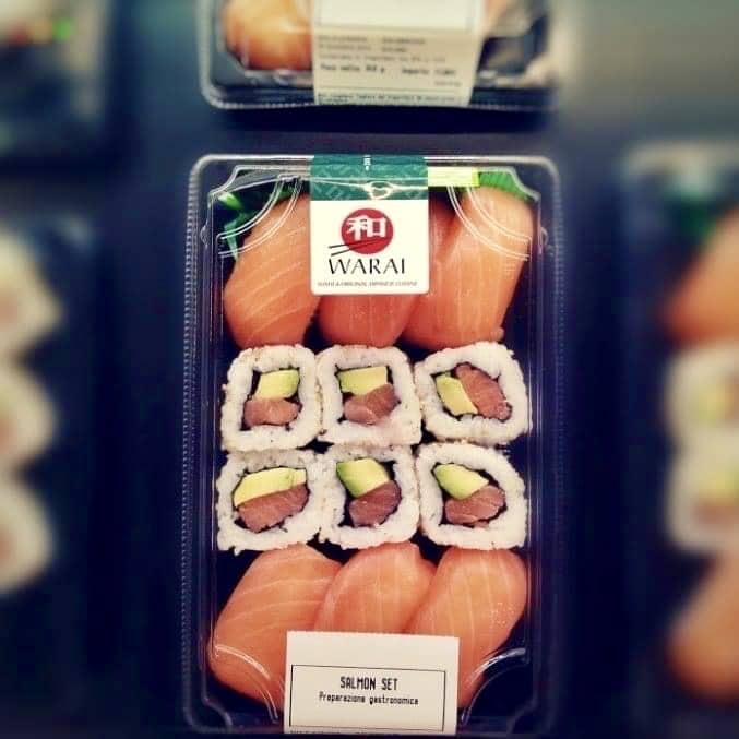 Sushi supermercati confezione