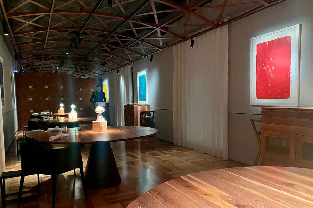 la sala del ristorante 177 Toledo a Napoli 