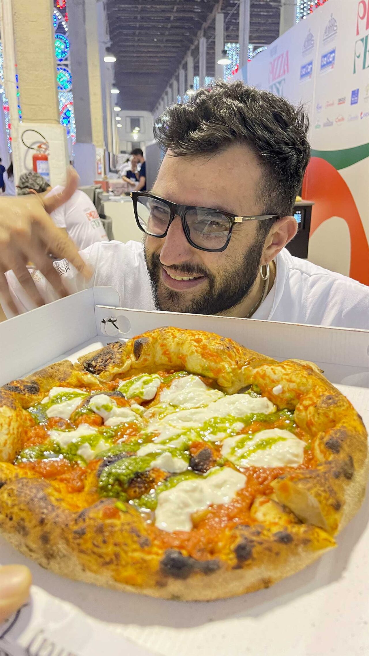 la pizza canotto al Paestum Pizza Fest 2023