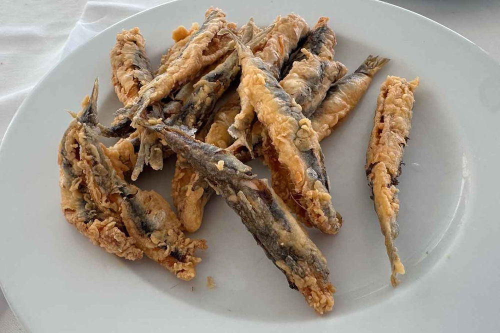 le alici fritte del ristorante Boccaccio ad Acciaroli in Cilento