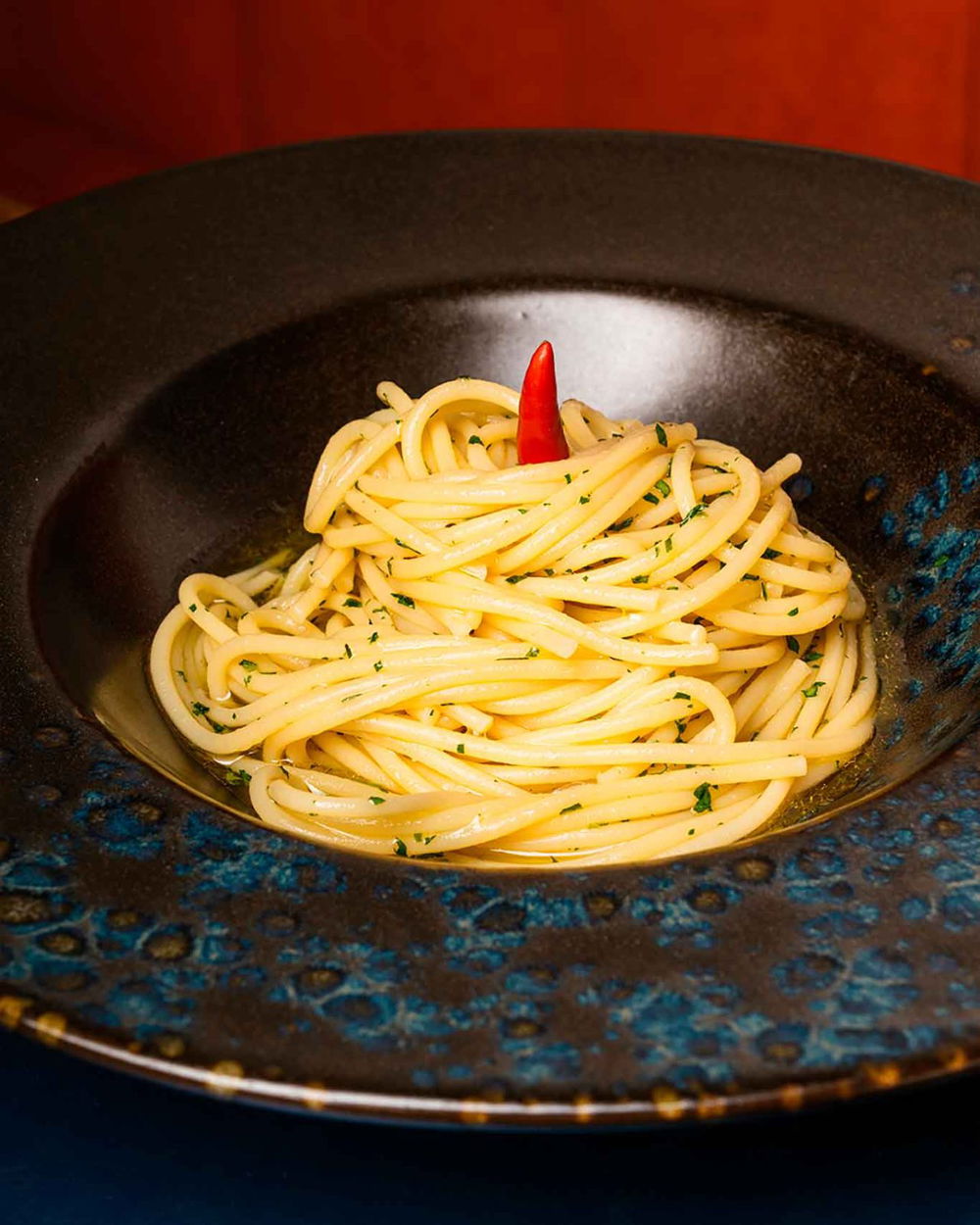 Costiera Amalfitana spaghetti con la colatura di alici