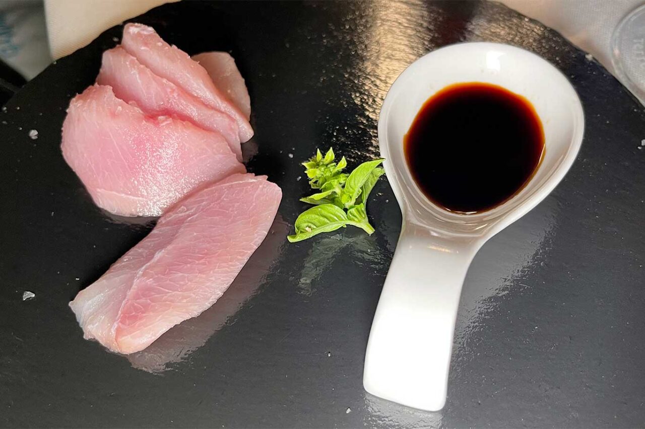 sashimi da Crudart ad Acciaroli in Cilento