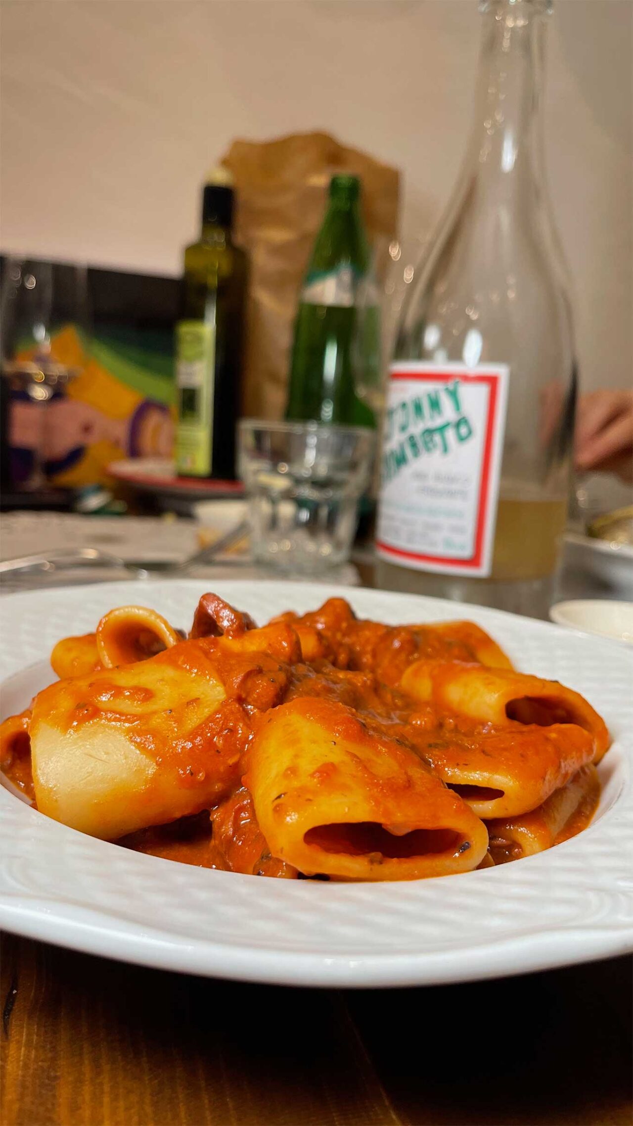 pasta con il sugo di polpo di Armare trattoria di mare a Roma