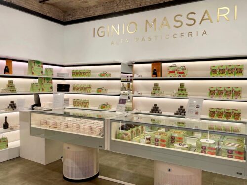 Iginio Massari pop up store panettone Roma