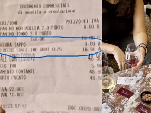 Apertura tappo 8 € a Palermo