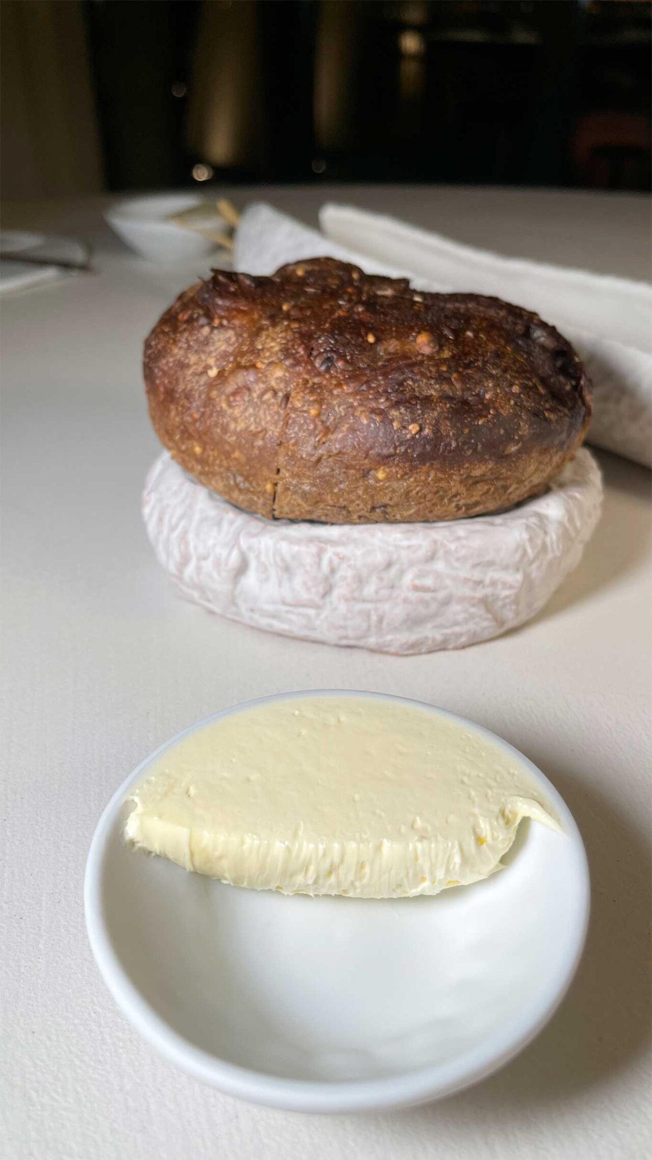 pane e burro al ristorante Volta del Fuenti in Costiera Amalfitana