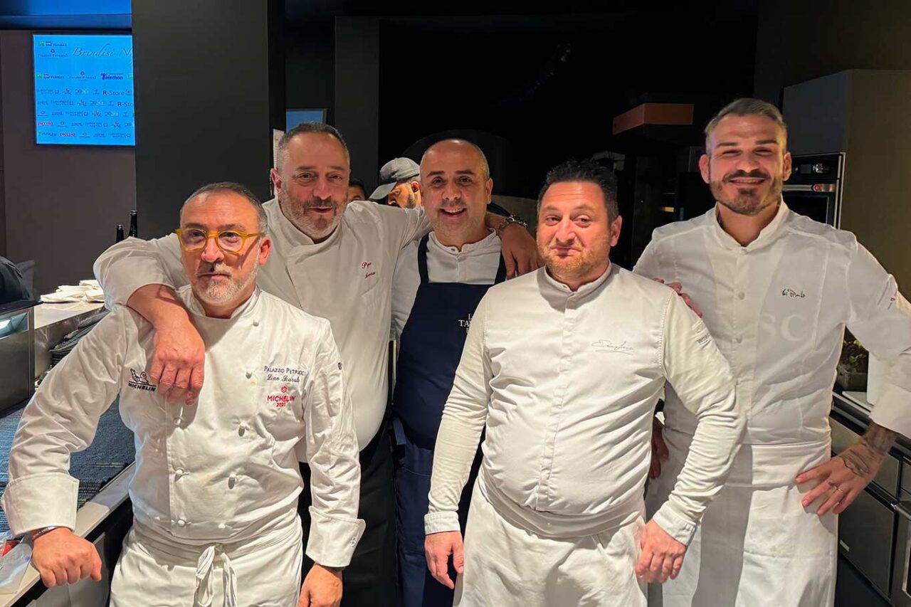 Gli chef di Brindisi Napoletano per Telethon a Palazzo Petrucci