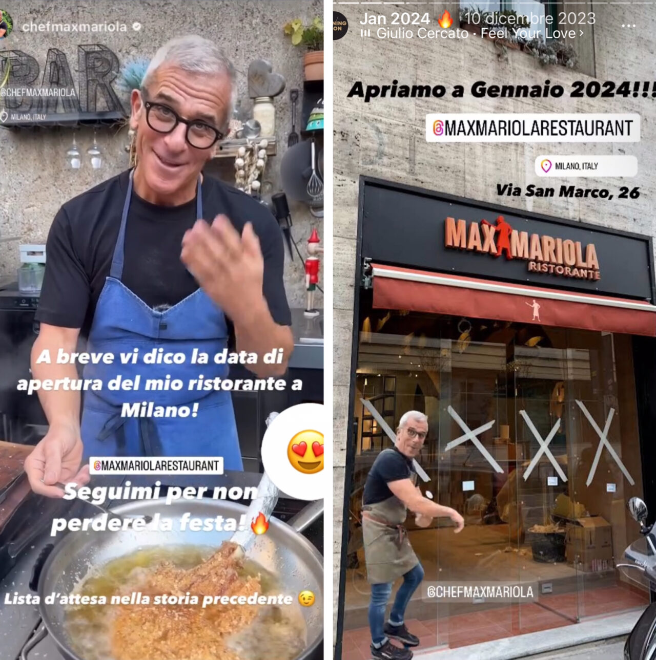 Max Mariola: tutto sul ristorante di Milano che apre domani in Brera