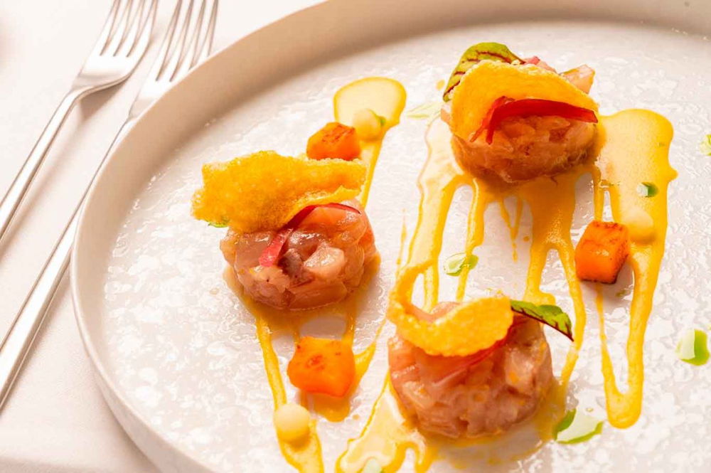ceviche al ristorante Seasons sulla spiaggia della Chiaia a Ischia