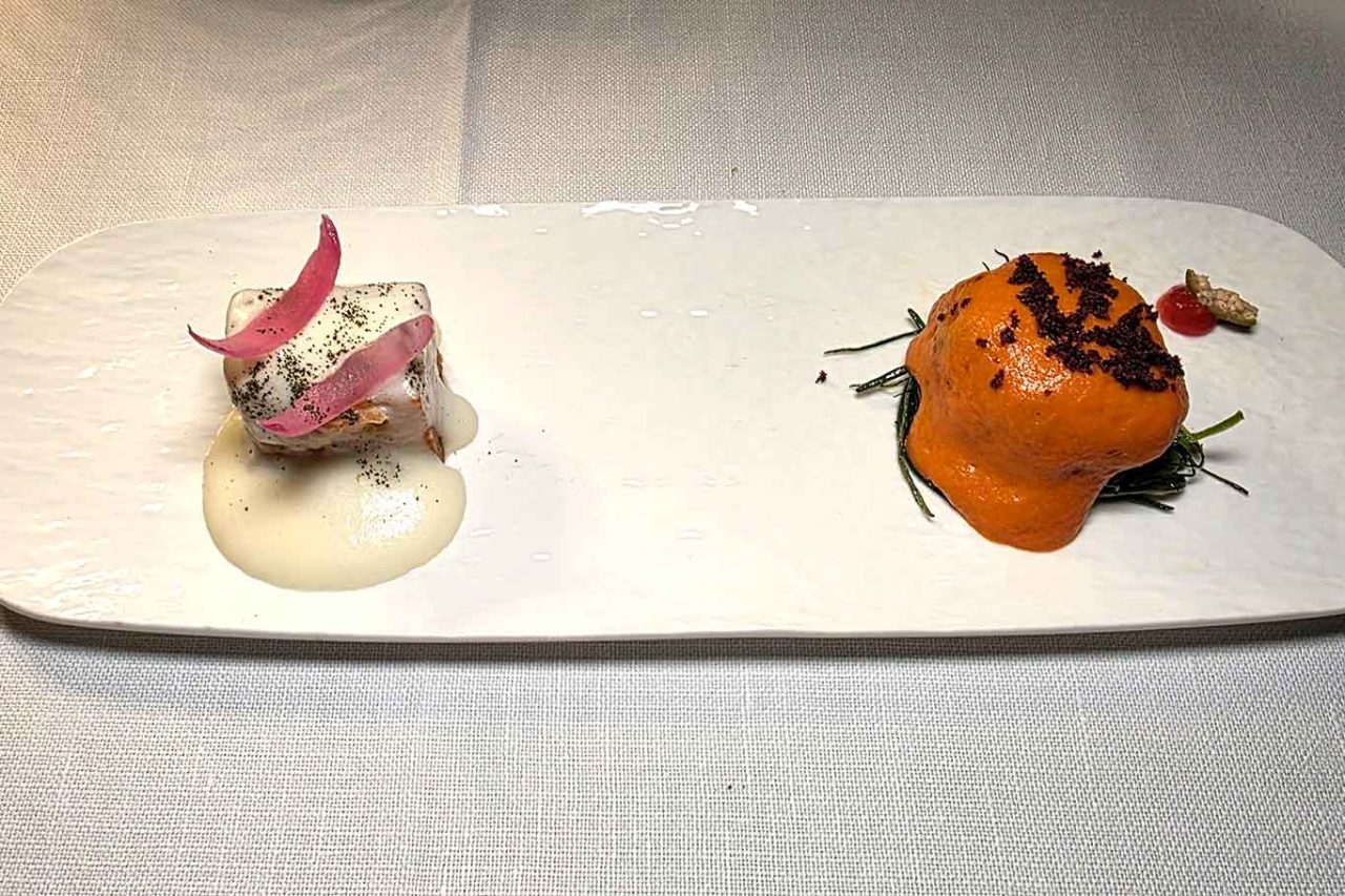 amuse bouche del ristorante Golden View a Firenze