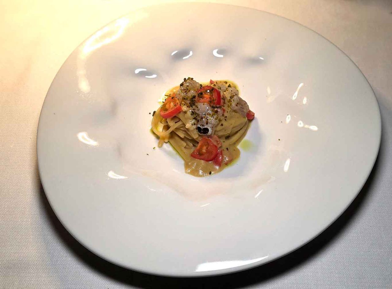 linguine con cicale di mare del ristorante Golden View a Firenze