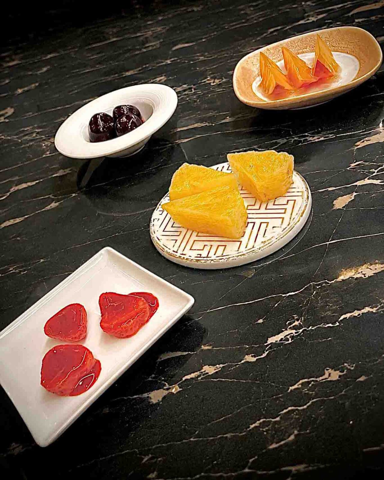 la frutta del ristorante Veritas a Napoli