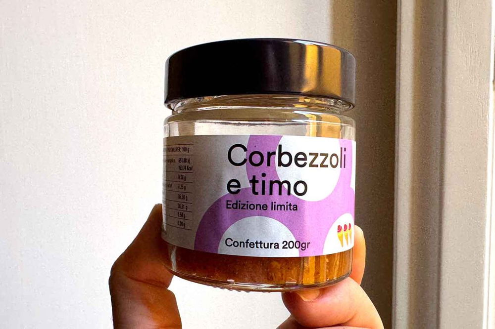 la confettura della gelateria Di Matteo a Torchiara in Cilento