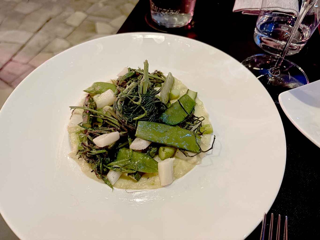 Terrazza Palestro ristorante a Milano: verdure di stagione