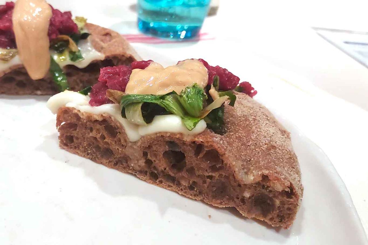 la pizza TarTar della pizzeria I Tigli di Simone Padoan a San Bonifacio