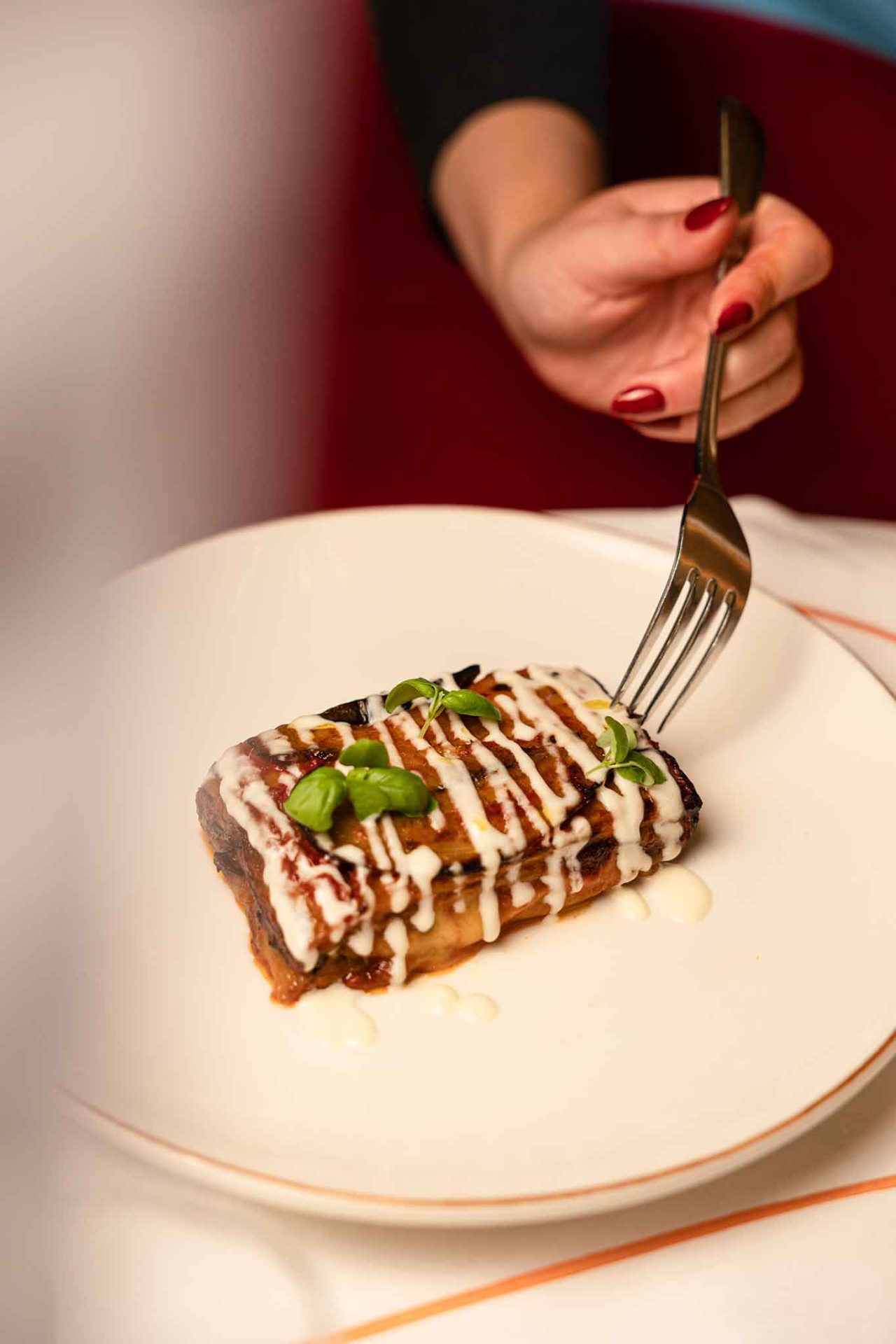 la parmigiana di melanzane del ristorante Isola Restaurant a Milano