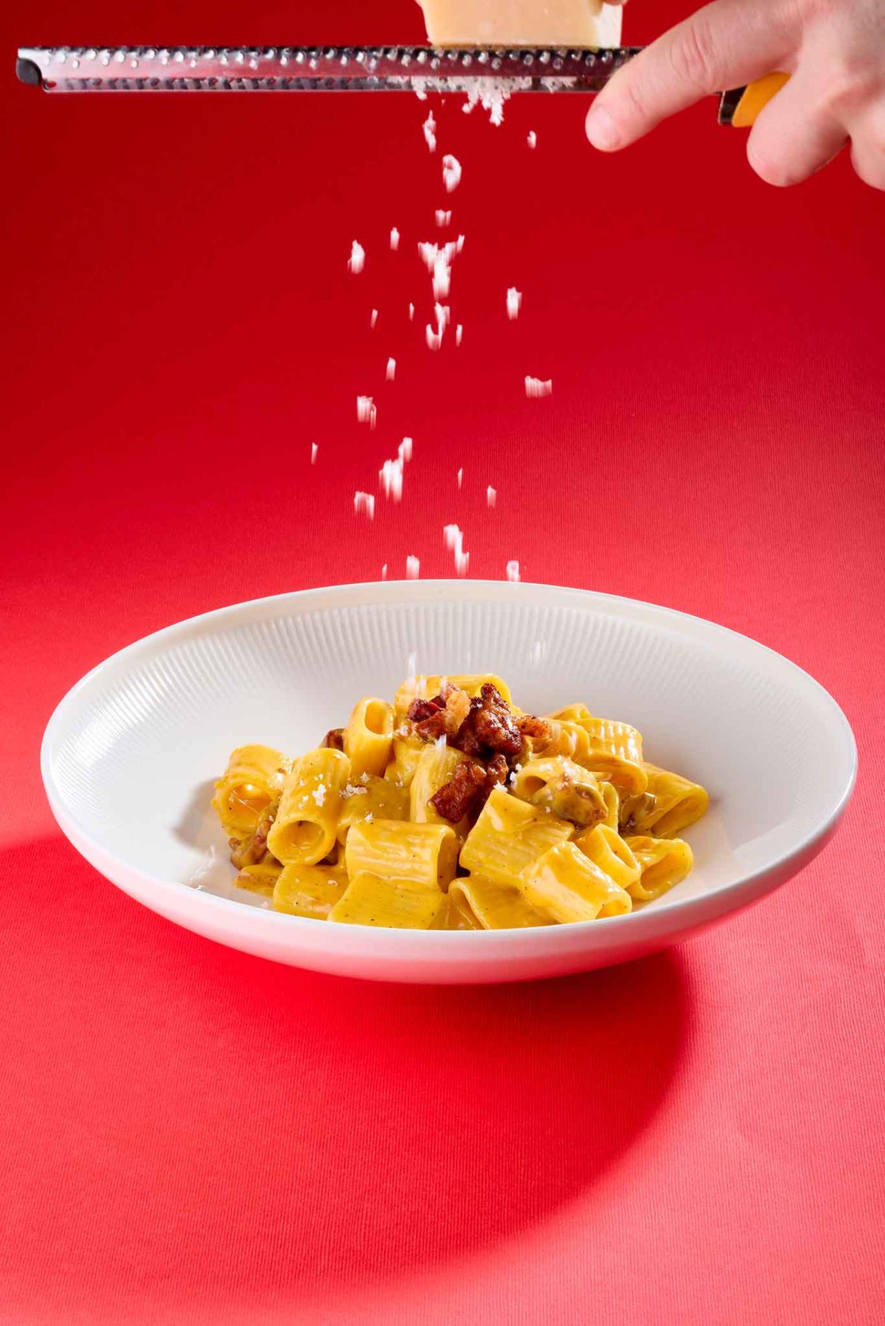 la carbonara del ristorante Cardinale a Milano dei figli di Massari