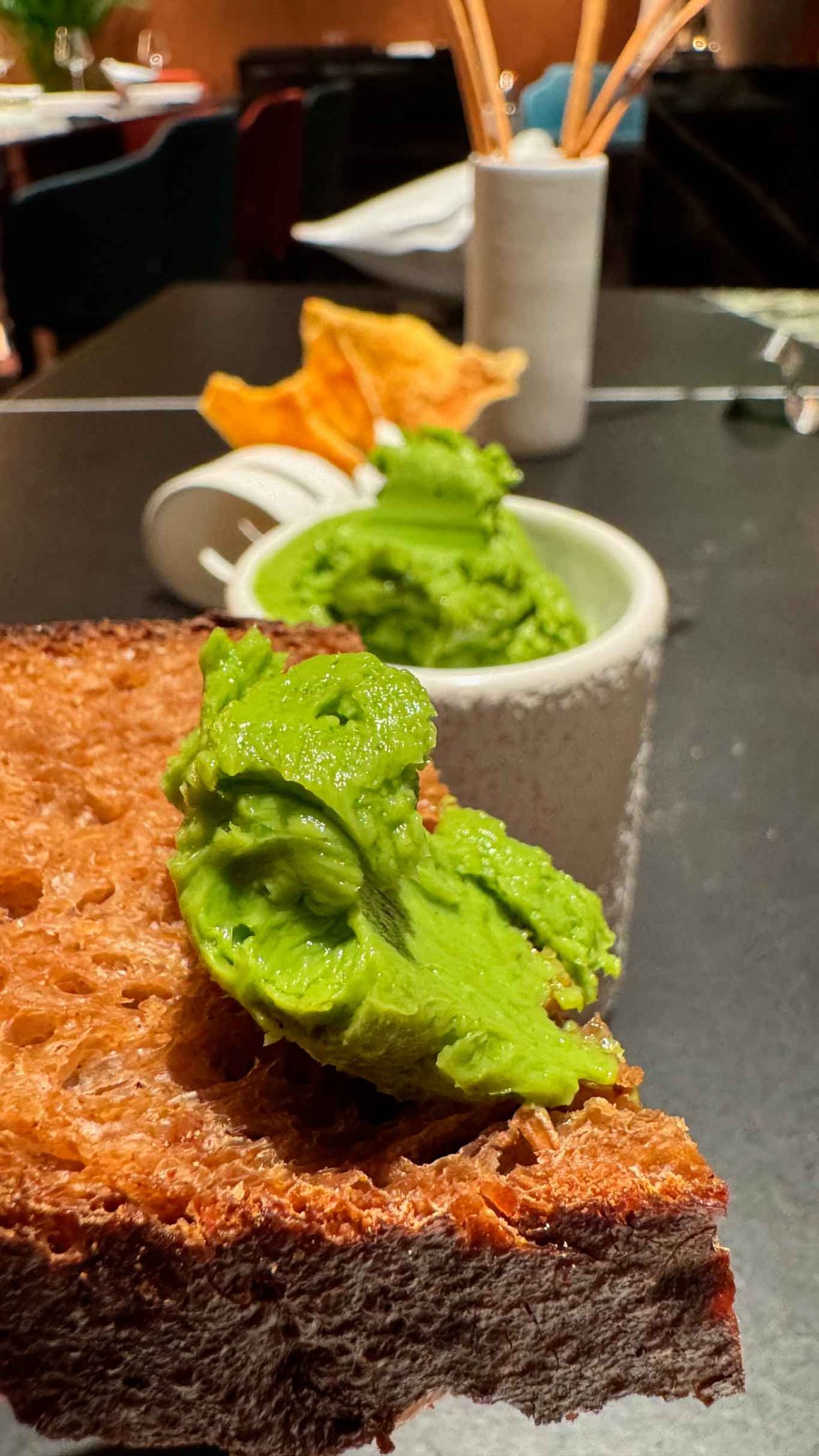 il burro mantecato alla rucola del ristorante Cinque Foglie a Battipaglia