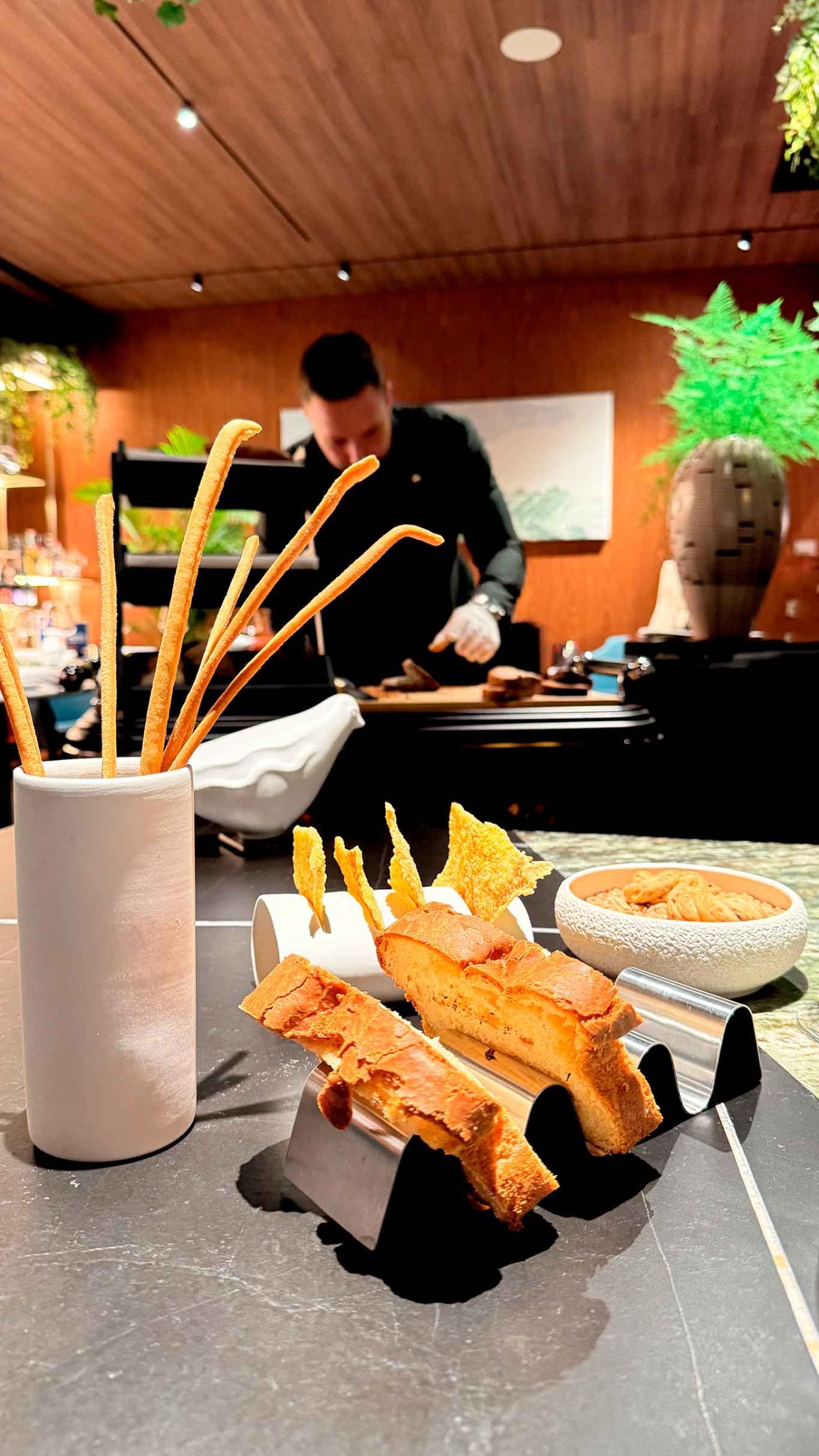 il pane del ristorante Cinque Foglie a Battipaglia