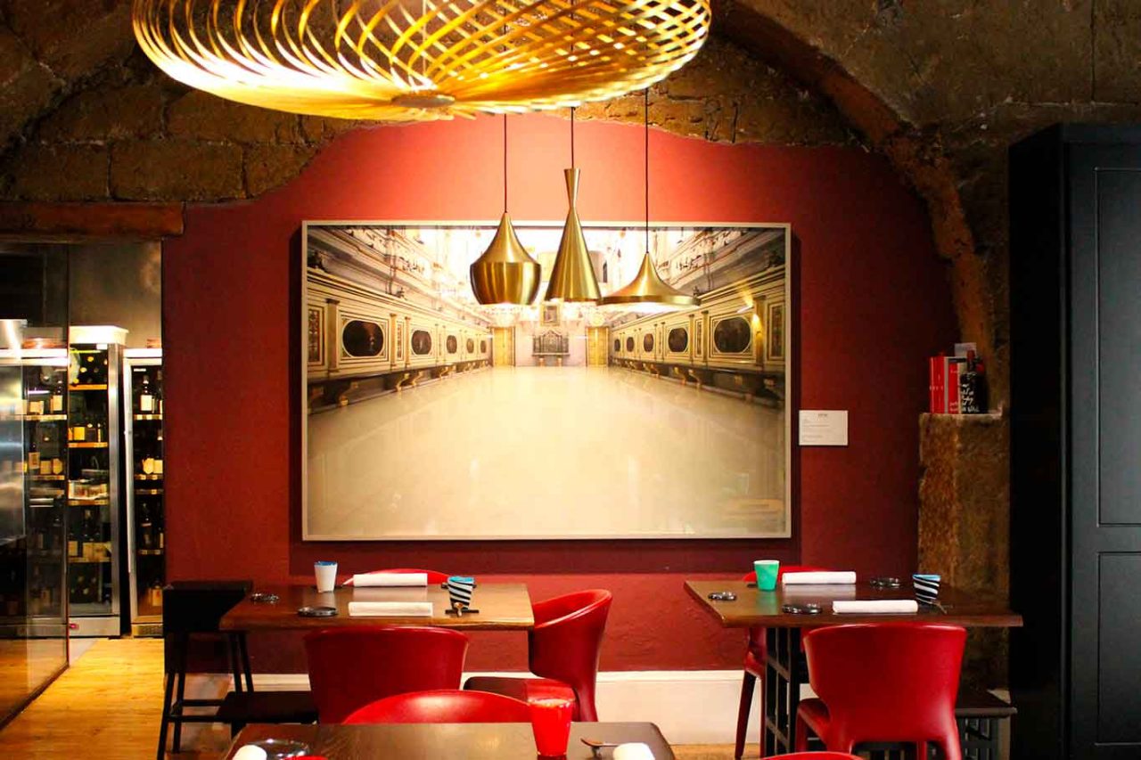 la sala del ristorante Gagini a Palermo