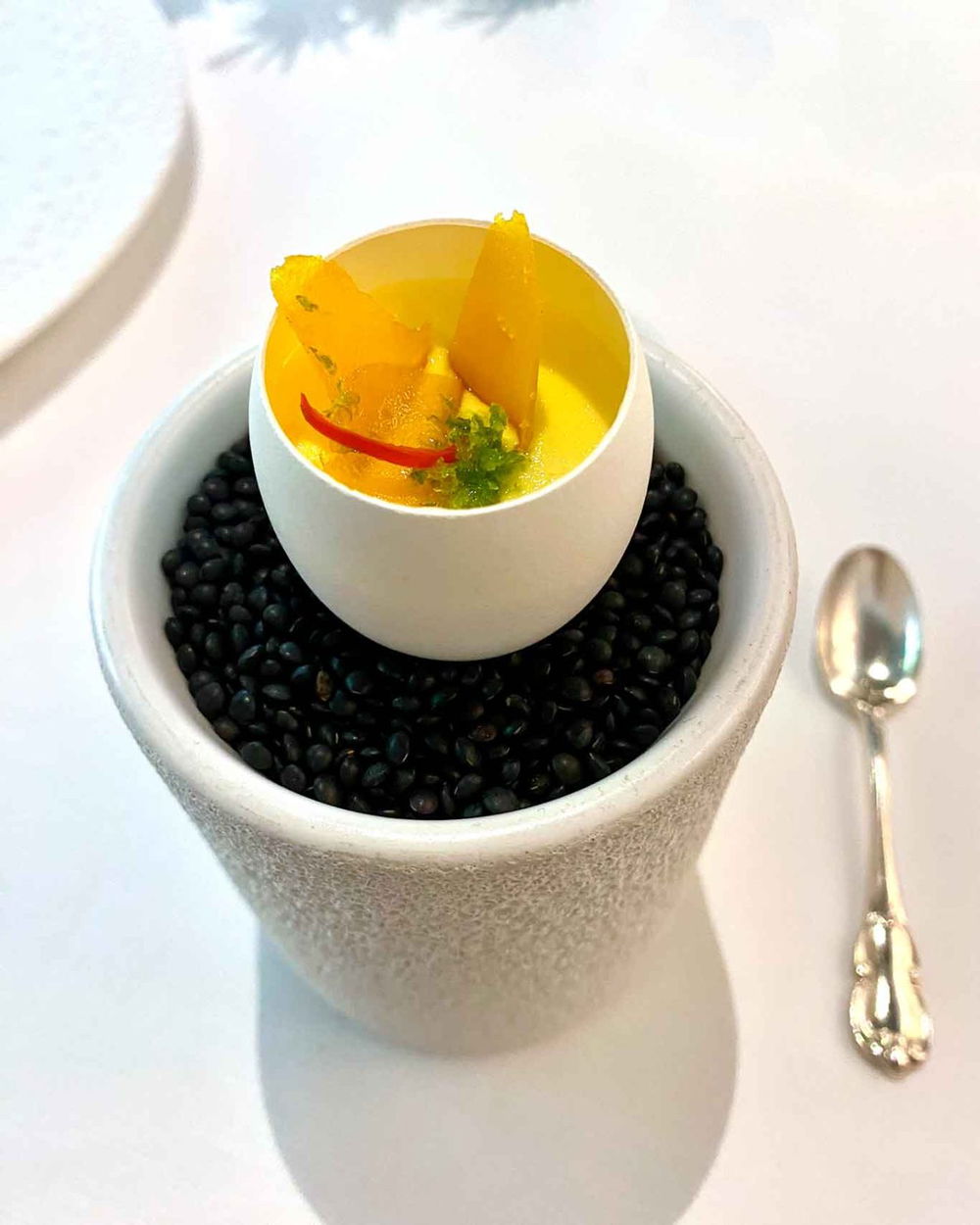 l'uovo alla royale di Donato Ascani al ristorante Glam di Venezia