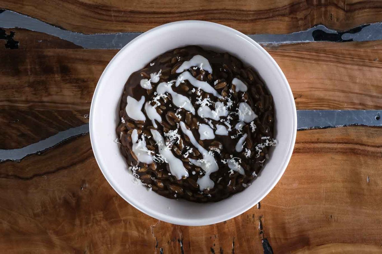 il risotto del ristorante Grow ad Albiate 