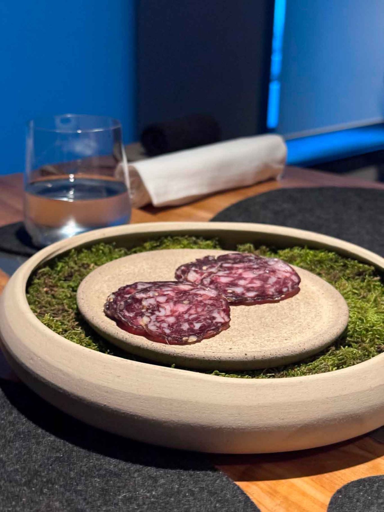 salame di daino al ristorante Grow ad Albiate 