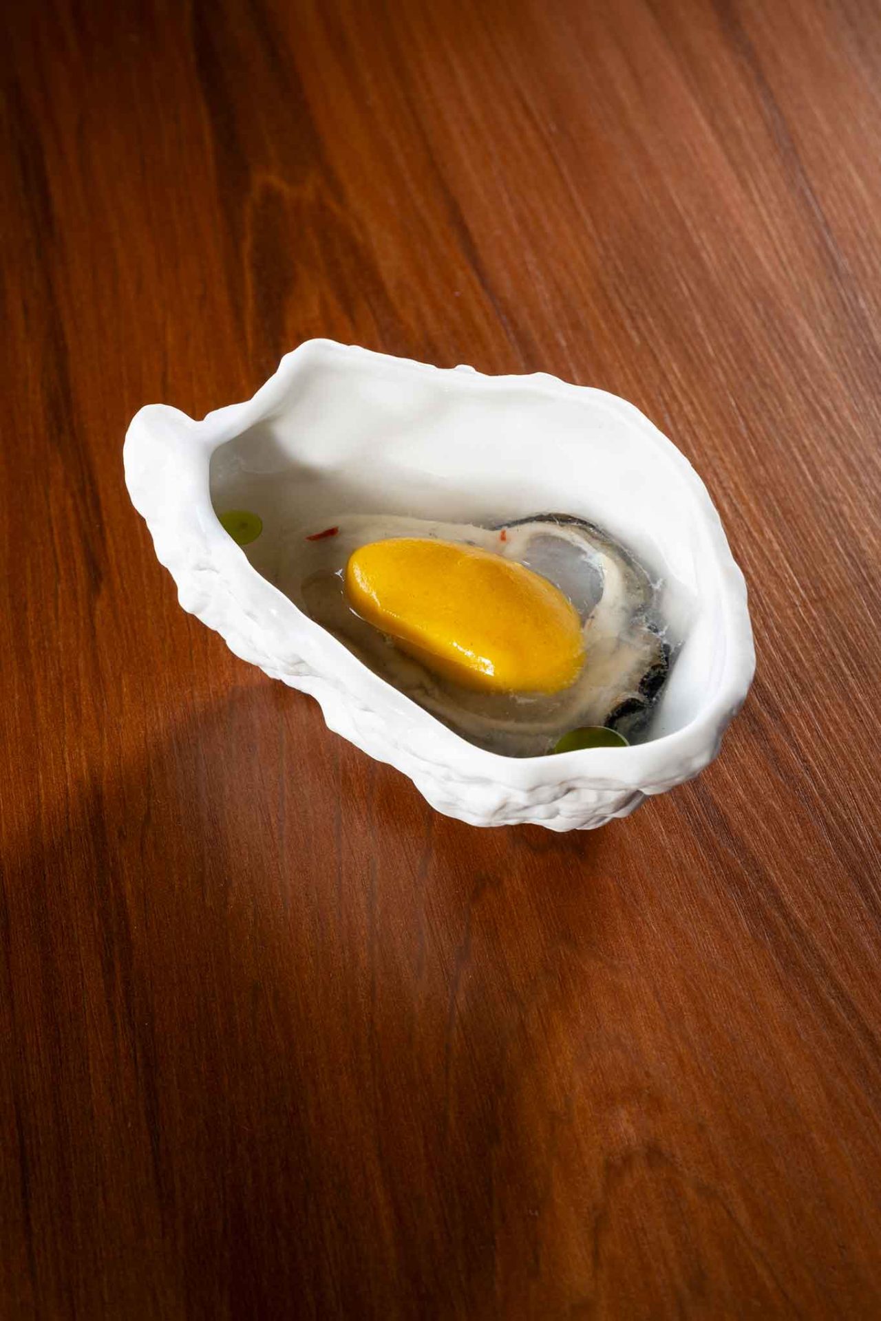l'ostrica del ristorante Madonnina del Pescatore a Senigallia