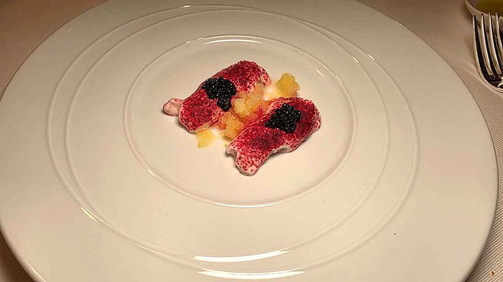 gli scampi del ristorante Relais Le Jardin a Firenze
