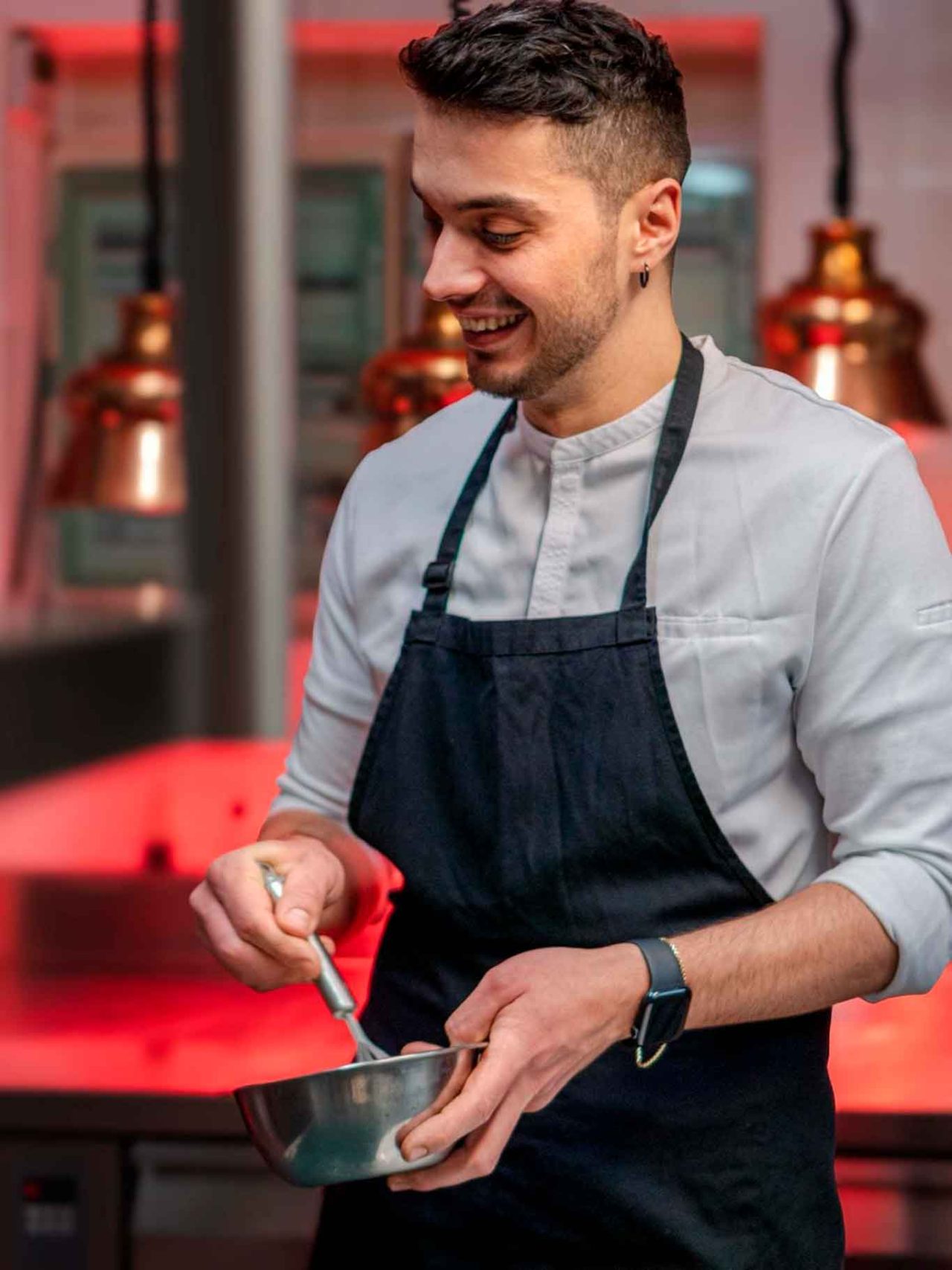 Elvis Dedi chef del ristorante San Martino 46 a San Gimignano