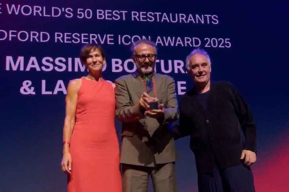 50 Best Restaurants 2025, Massimo Bottura riceve il premio