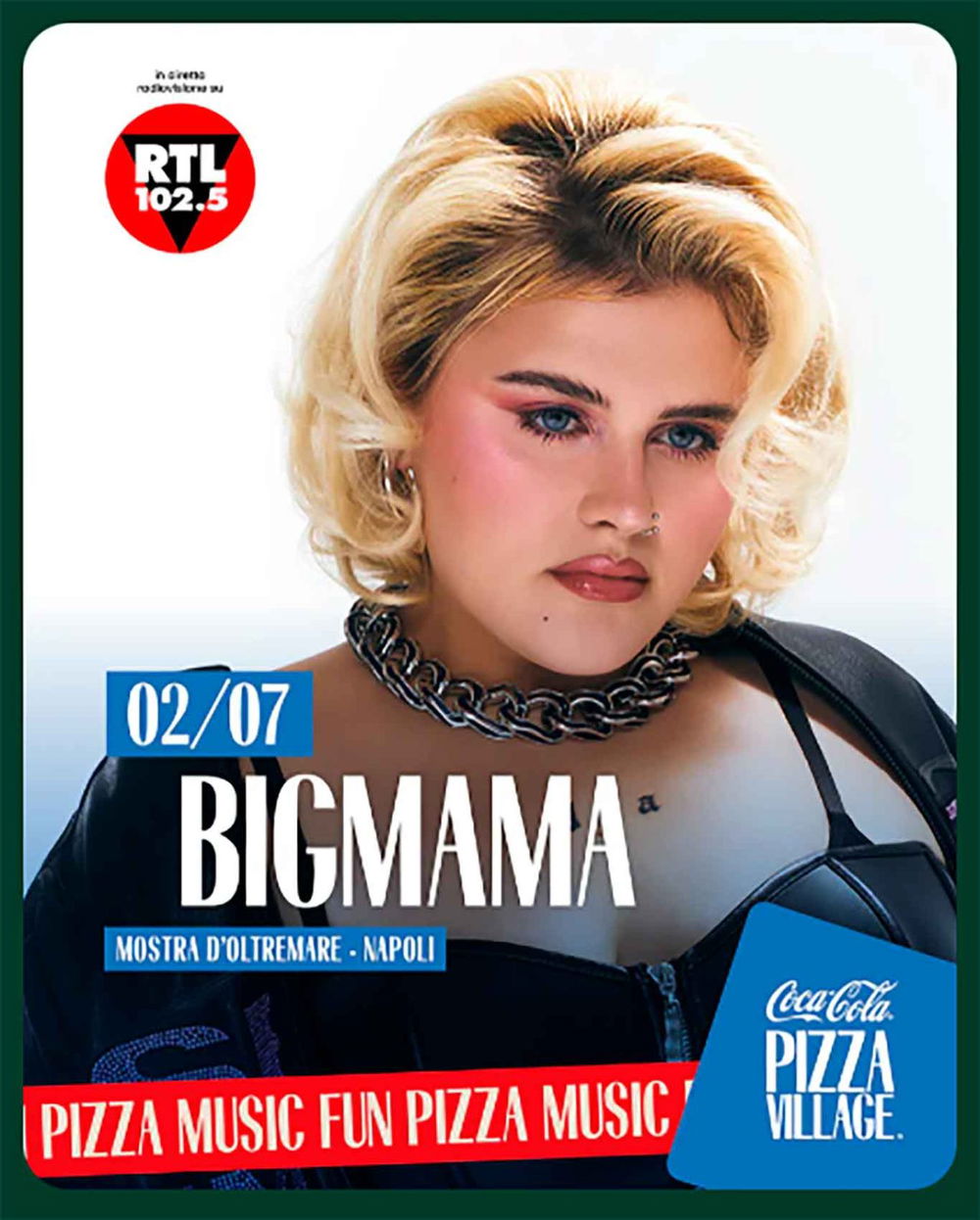Bigmama e gli altri cantanti al Pizza Village 2025