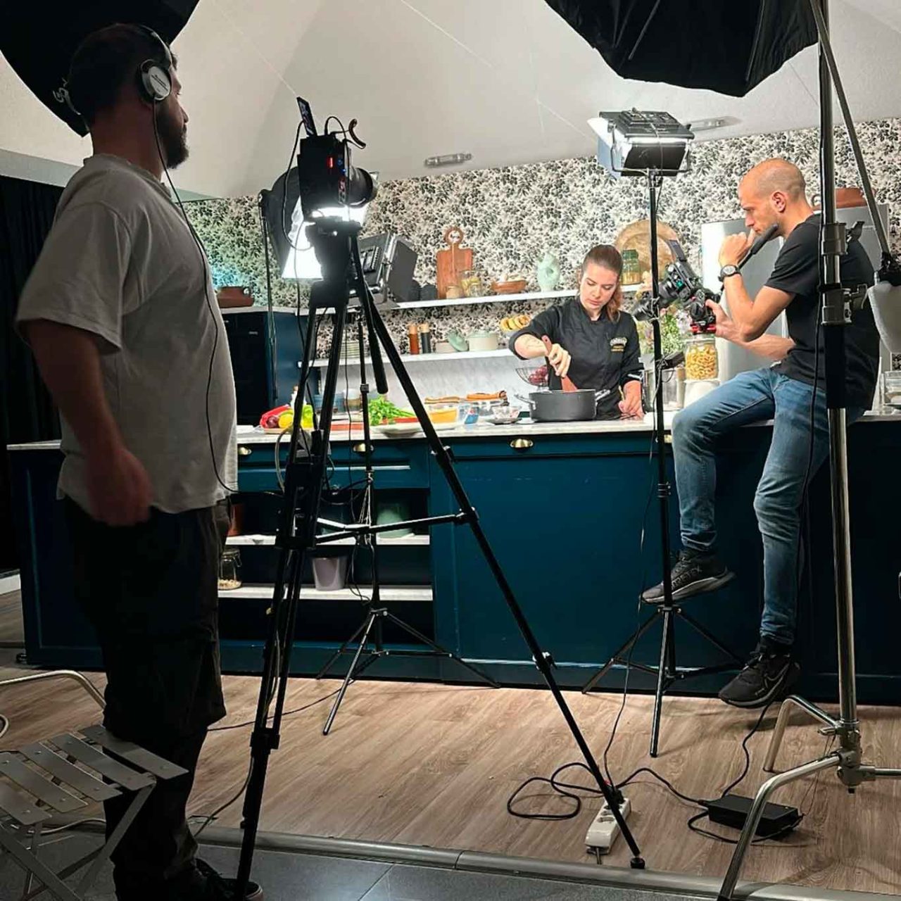 Francesca Marcantognini sul set di Cook del Corriere