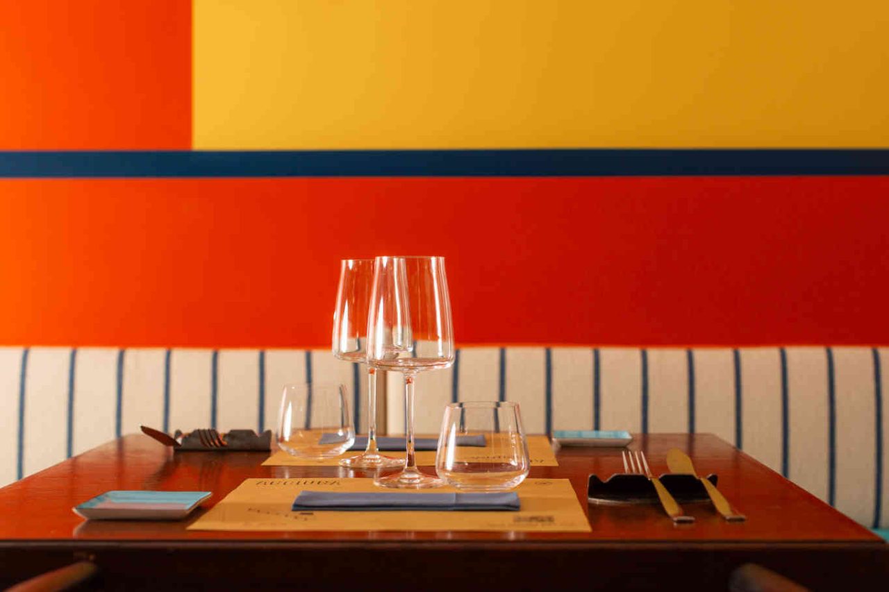 La nuova mise en place del Ristorante Acciuga
