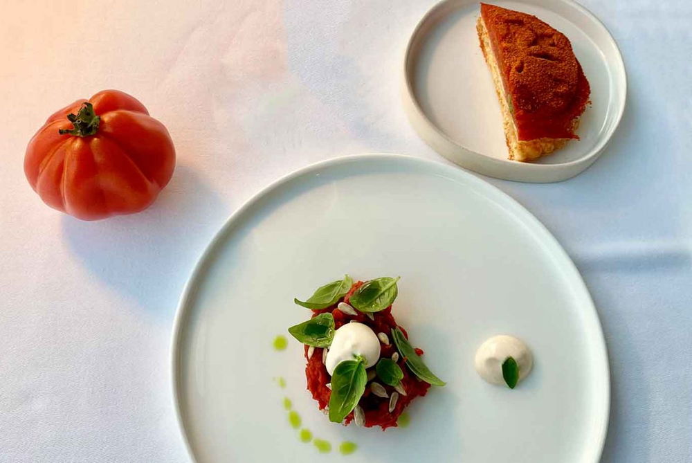 il pomodoro del ristorante Balzi Rossi a Ventimiglia