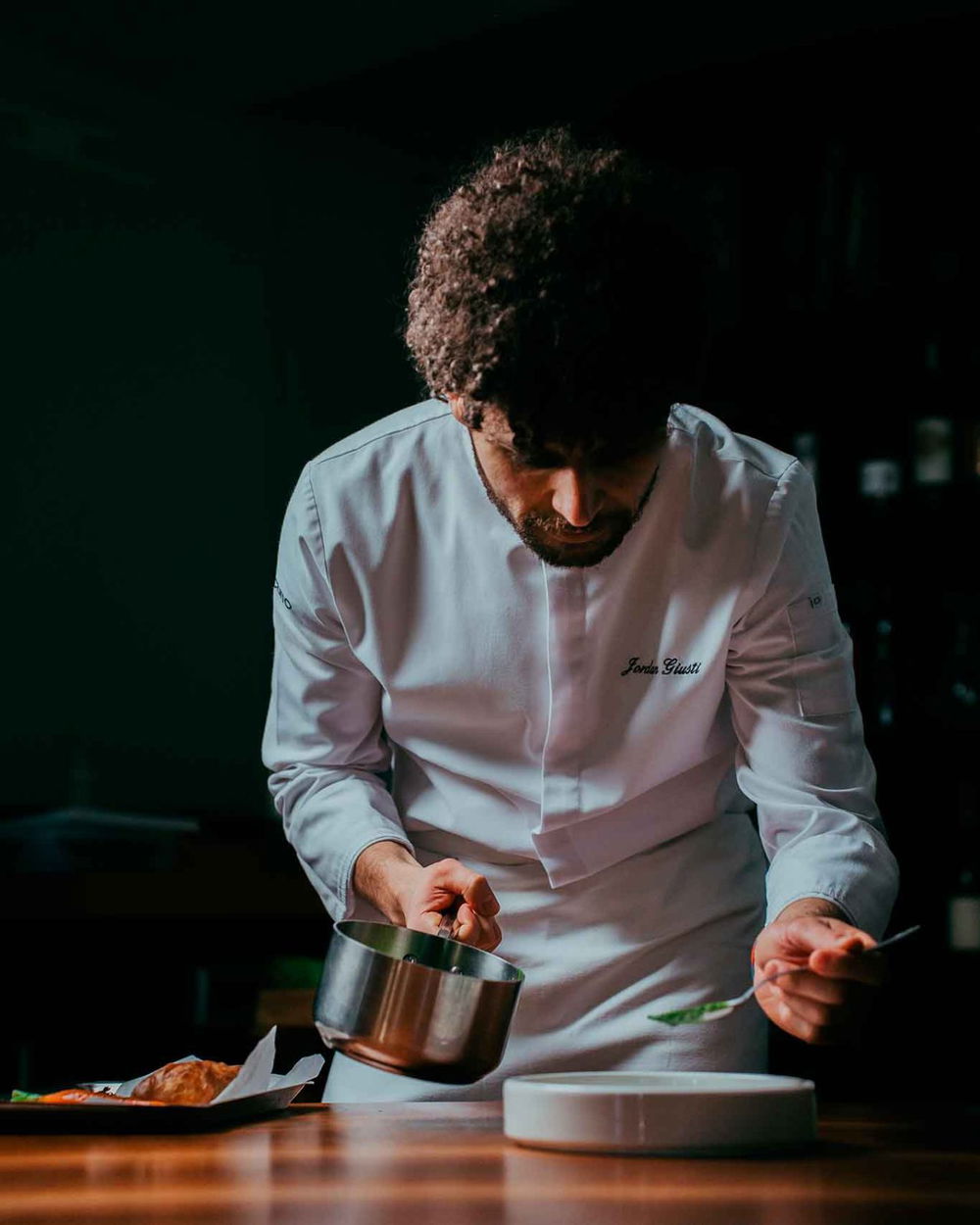 Jordan Giust del ristorante Dieci a Nepi