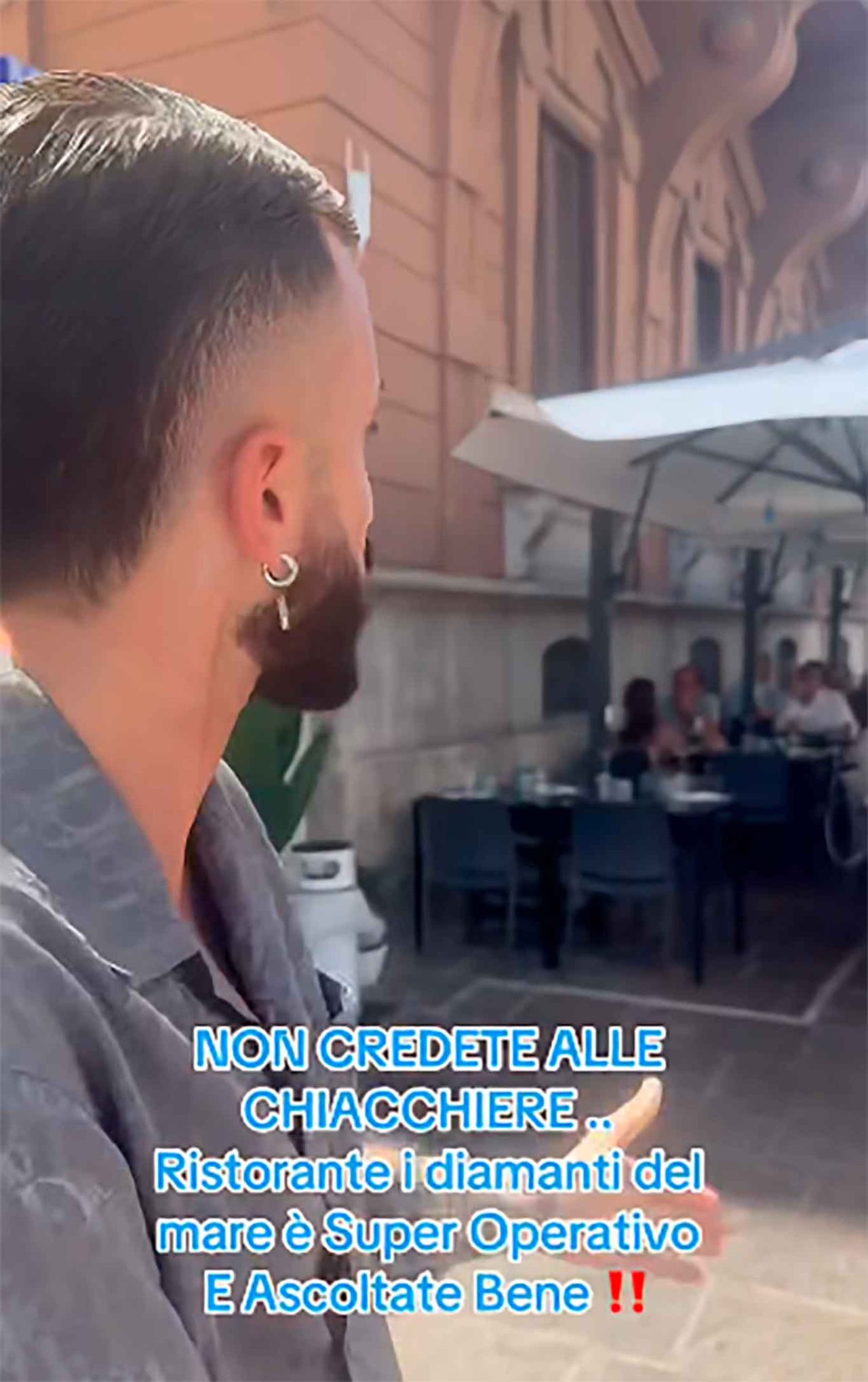 dehors ristorante I Diamanti del Mare a Napoli