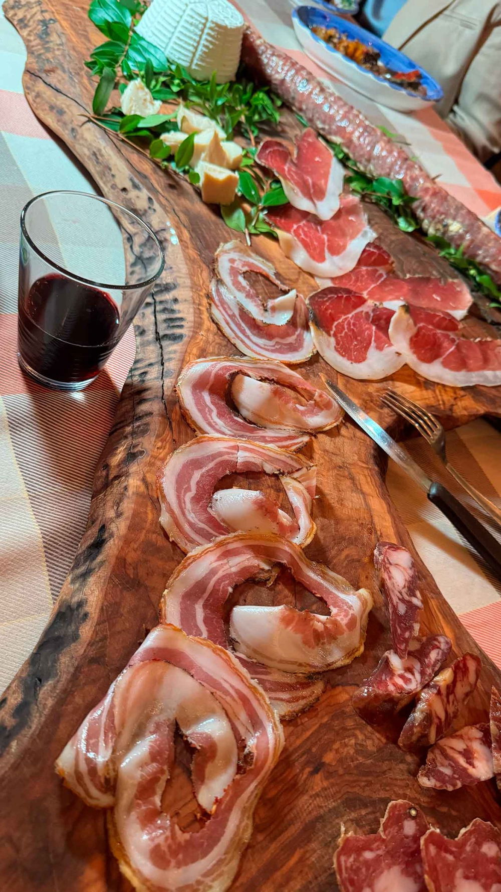 il tagliere dell'Agriturismo Capalia a Pollica in Cilento